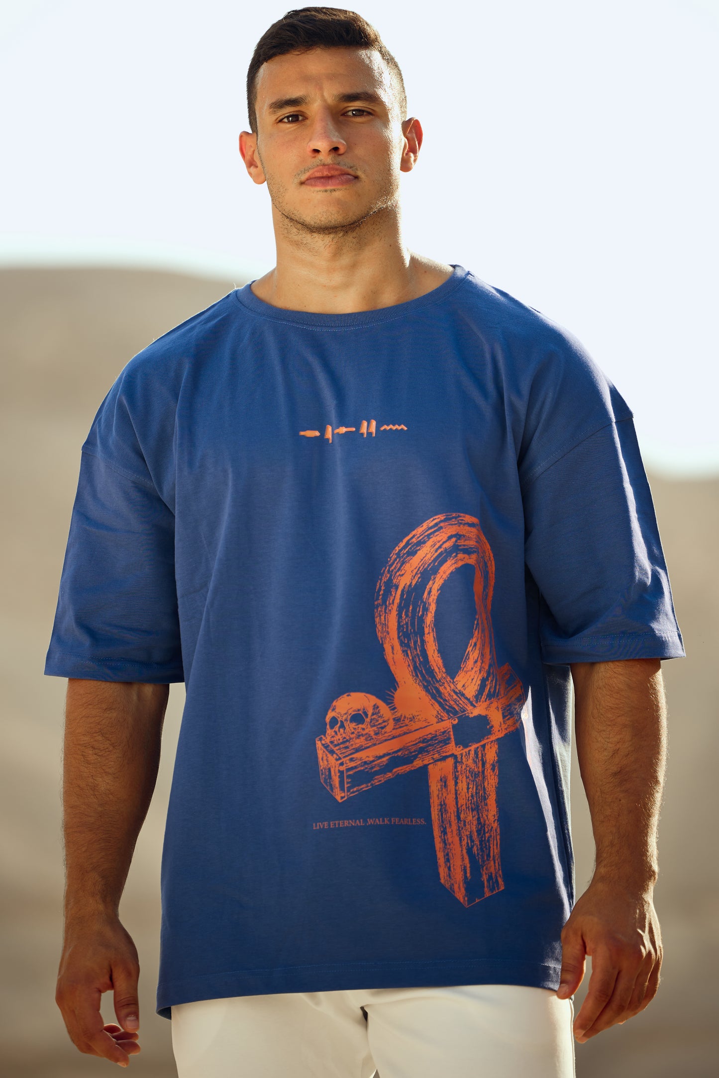 "Ankh" indigo Unisex Tee